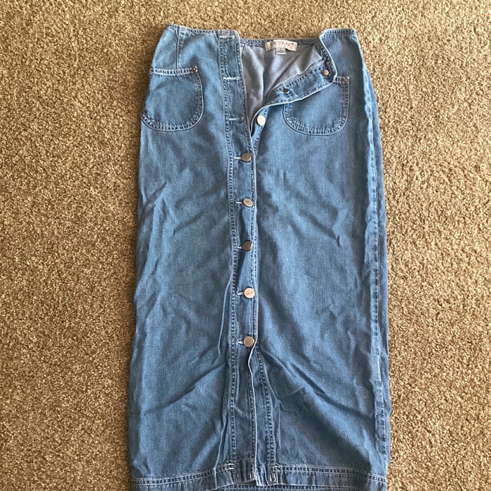 Vintage long jean skirt